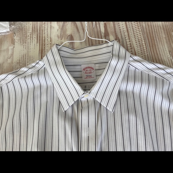 ﻿BROOKS BROTHERS French Cuff Dress Shirt 18.5 34 - Picture 1 of 8